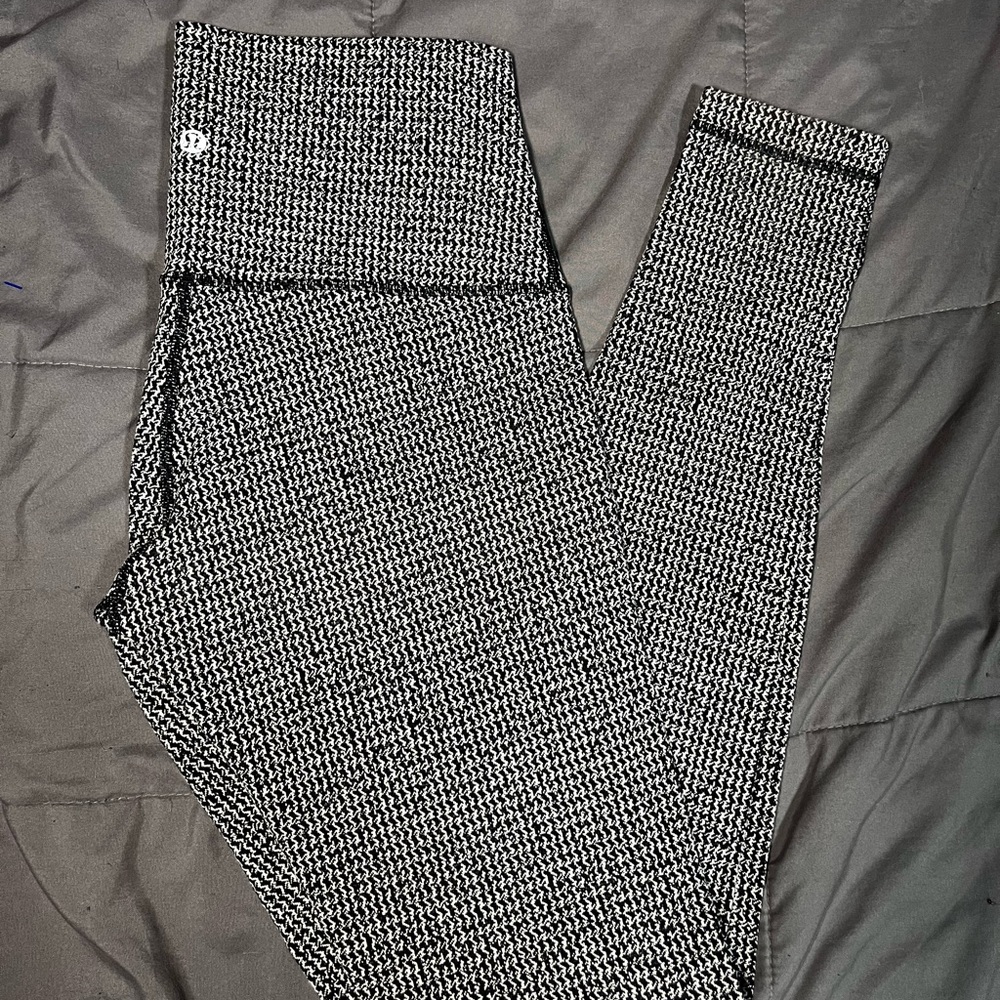 Lululemon Wunder Under Hi-Rise 7/8 Herringbone Leggings Size 8